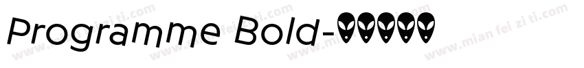 Programme Bold字体转换